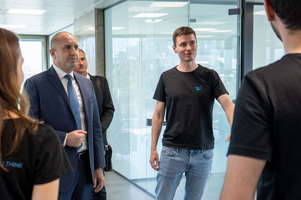 The President of Bulgaria-Rumen-Radev-visits our Space HQ-2